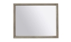 Picture of Platinum Gray Linen Landscape Mirror
