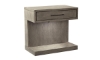 Picture of Platinum Gray Linen 1-Drawer Nightstand