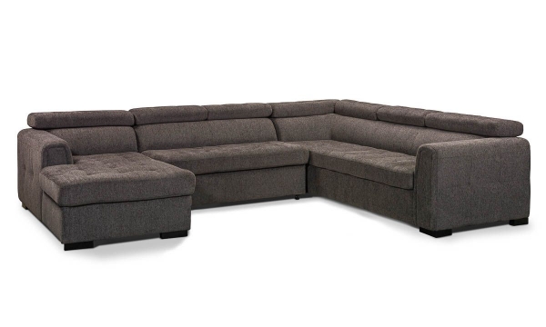 Picture of Tilden Smoke 3-Piece Left Chaise Sleeper Sectional