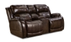 Picture of Weston Walnut Leather Power Reclining 3-Piece Living Room Set with Power Headrests