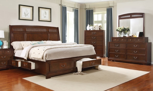 Picture of Parkhurst Cherry Storage Bedroom Sets