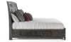 Picture of Parkhurst Grey Reeded Sleigh Storage Beds