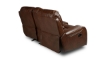 Picture of Caspian Brown Double Reclining Console Loveseat