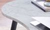 Picture of Kinsley White Marble Kidney Shape Desk