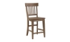 Picture of Riverdale Driftwood Slat-Back Counter Height Stool