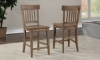 Picture of Riverdale Driftwood Slat-Back Counter Height Stool