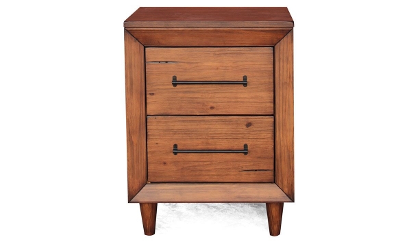 Picture of Denver Brown Small 2-Drawer Nightstand