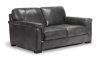 Picture of Medici Gray Leather Loveseat