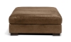 Picture of Medici Chestnut Leather Ottoman