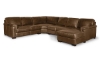 Picture of Medici Chestnut 4-Piece Right Chaise Sectional