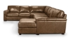 Picture of Medici Chestnut 4-Piece Right Chaise Sectional