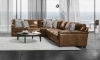Picture of Medici Chestnut Leather Sectionals