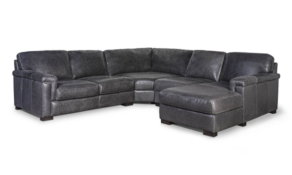 Picture of Medici Gray 4-Piece Right Chaise Sectional