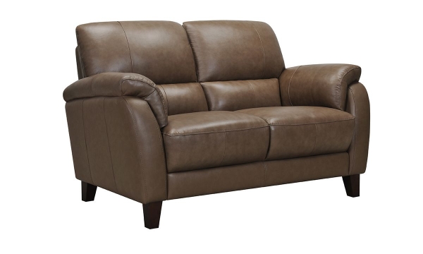 Picture of Montclair Latte Leather Loveseat