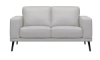 Picture of Ashbury Dove Leather Loveseat