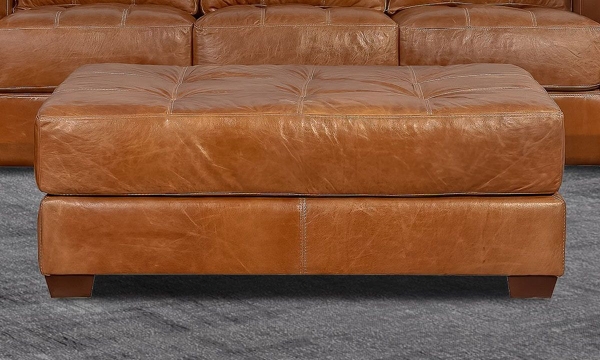 Picture of Rocky Mountain Leather Centennial Sunset Cocktail Ottoman