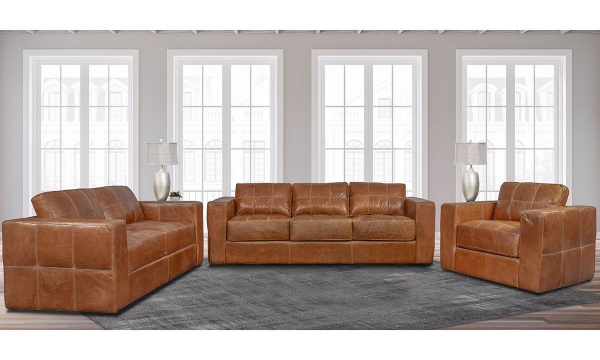 Picture of Rocky Mountain Leather Centennial Sunset 3-Piece Living Room Set