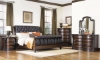 Picture of Grand Estates Tufted Leather Sleigh Bedroom Sets