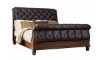 Picture of Grand Estates Tufted Leather Sleigh Bedroom Sets