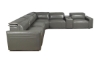 Picture of Savant Gray Leather 6-Piece Power Sectional