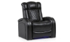 Picture of Omega Black Leather Power Recliner