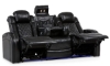 Picture of Omega Black Leather Power Reclining Sofa