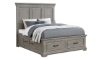 Picture of Lansing Weathered Grey 3-Piece Storage Bedroom Set
