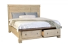 Picture of Belmont Solid Wood Storage Bed Antique Linen
