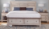 Picture of Belmont Solid Wood Storage Bed Antique Linen