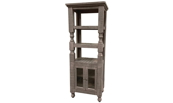 Picture of Sage Gray 2-Door Bookcase