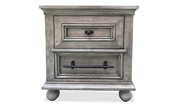 Picture of East Hampton Gray 2-Drawer Nightstand