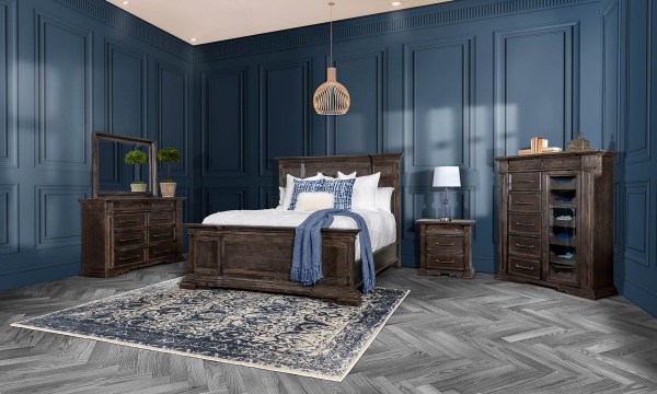 Picture of Cooper Beach Bark Panel Bedroom Sets