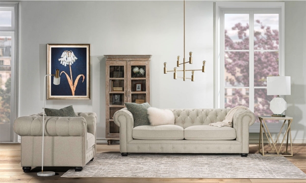Picture of Carson Linen 2-Piece Living Room Set