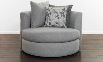 Picture of JJ Made in LA Theron Malibu Dove Swivel Chair