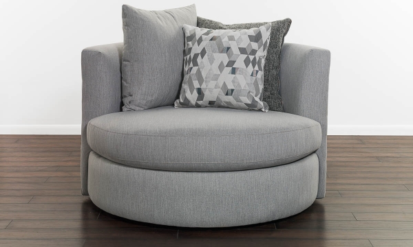 Picture of JJ Made in LA Theron Malibu Dove Swivel Chair