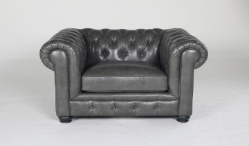 Picture of Carson Charcoal Leather Armchair