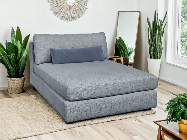 Picture of Drew & Jonathan Victoria Slate Armless Chaise