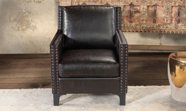 Picture of Fullerton Black Leather Chair