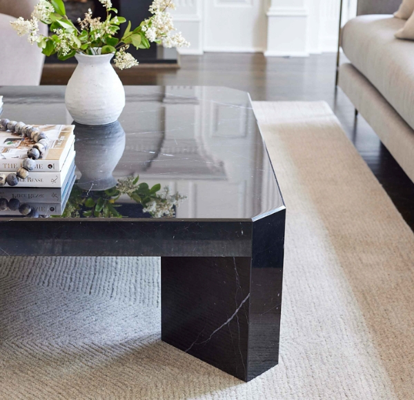 Picture of Collin Black Marble Cocktail Table