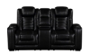Picture of Commander Black Power Console Loveseat