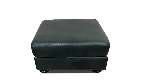Picture of Wintergreen Leather Ottoman