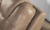 Picture of Bronco Mushroom Leather Power Console Loveseat