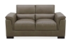Picture of Payne Midbrown Leather Loveseat