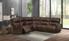Picture of Evelyn Dark Brown Leather 5-Piece Power Sectional