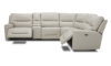 Picture of Thatcher Cream Leather Power Reclining Sectional