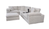 Picture of Revere Cotton 5-Piece Audio Sectional and Ottoman
