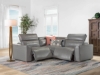 Picture of Savant Gray Leather 3-Piece Power Corner Sectional