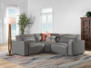Picture of Savant Gray Leather 3-Piece Power Corner Sectional