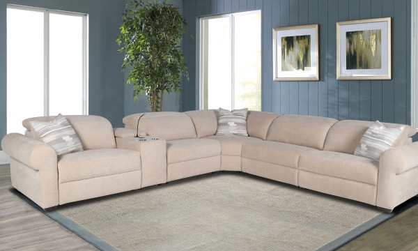 Picture of Serenity Sand 6-Piece Power Sectional