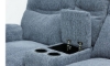 Picture of Sheffield Navy Blue Reclining Console Loveseat
